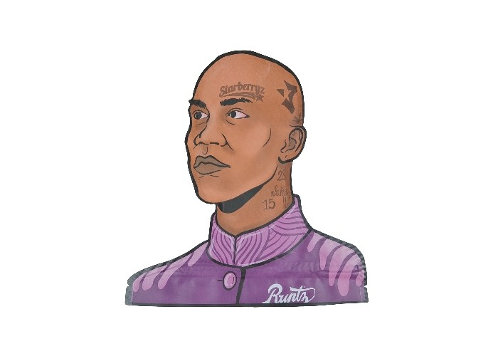 Custom Printed 3.5g Die Cut Mylar Bag Matte Smell Proof Child Proof Ziplock