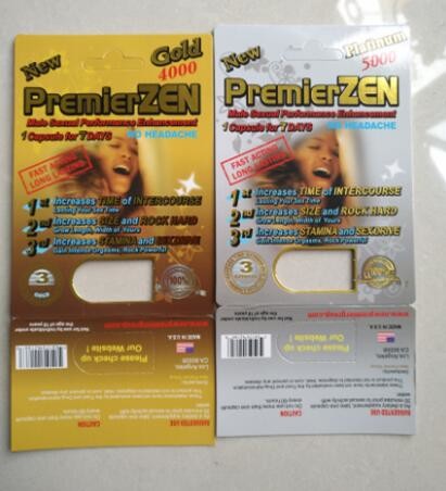 Premierzen Sex Paper Box Packaging Blister Card Packaging SGS Listed