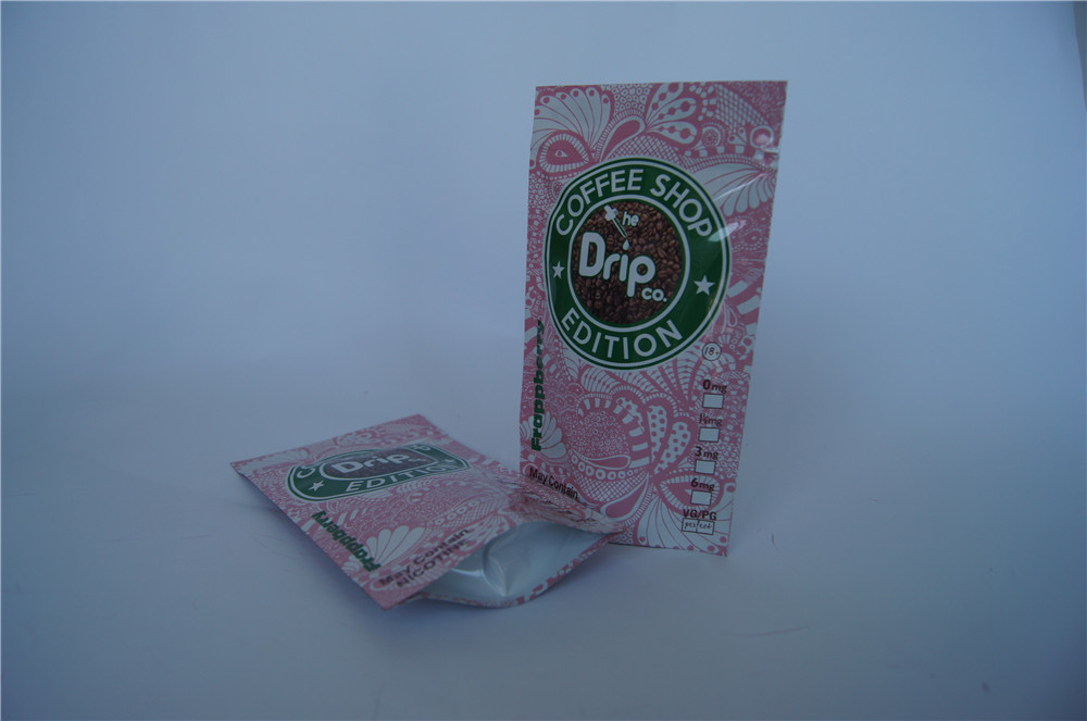 Custom Printing Stand Up Vape Package Packaging Bags with Zipper / Tear Notch