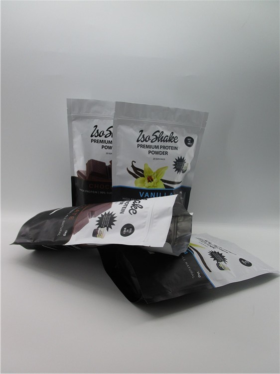 Mylar airtight doypack k whey protein/supplement/goat milk powder packaging bags