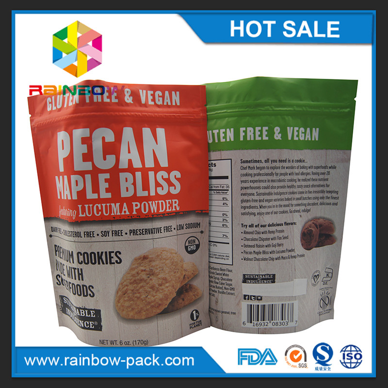 aluminum foil chip bags chips aluminum foil packaging  stand up k 250g cookies packaging pouch