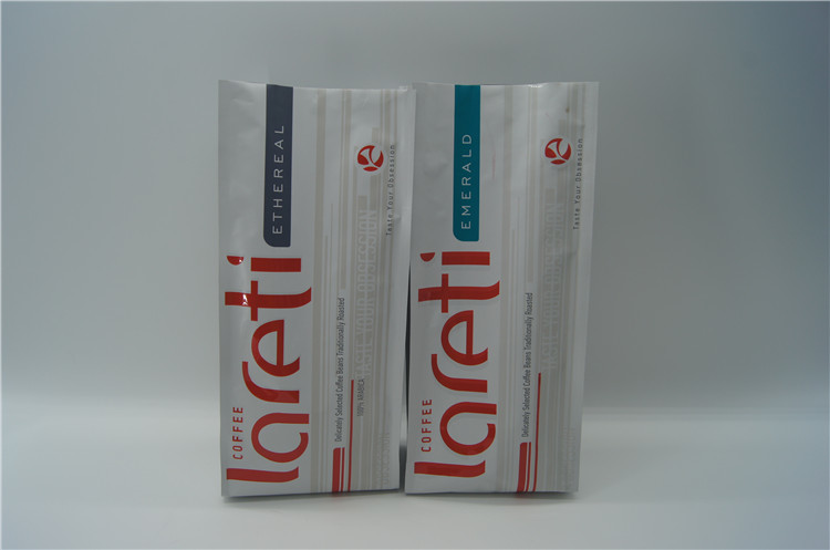 Customzied side gusset coffee packaging bags for ground coffee with valve