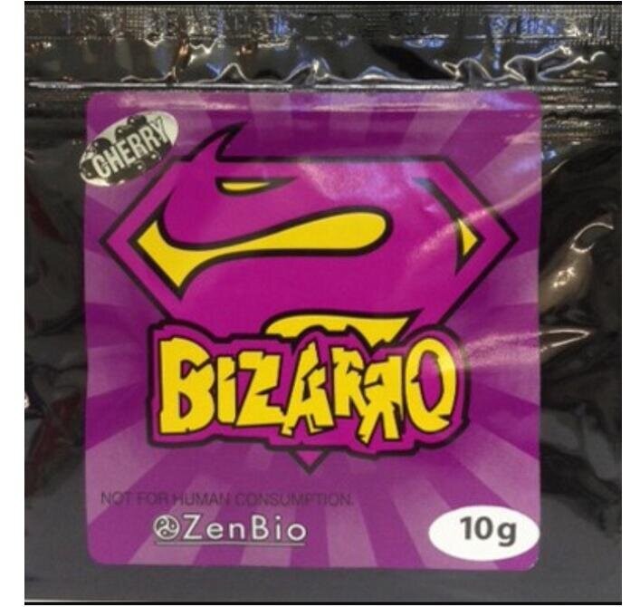 10g Bizarro Herbal Incense Zip Lock Bags Stand Up Spout Pouch With Different Flavors