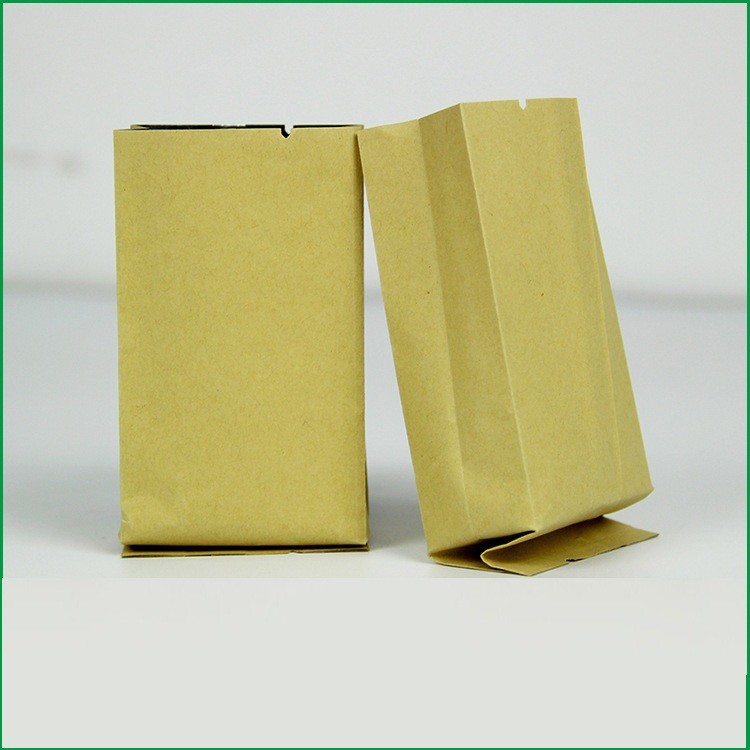 PET VMPET PE Material Side Gusset Kraft Paper Bag For Tea / Food Packaging
