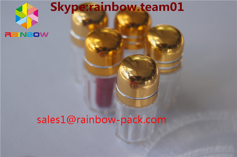 Golden Color Plastic Pill Bottles For Rhino 69 9000 Enhance Male Sex Capsule Packaging