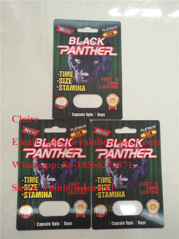 Sexual Capsule Blister 3D Paper Card / Male Sexual Performance Enhancement Sex Pill Package