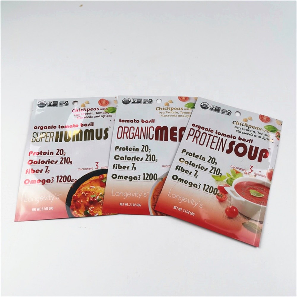 Customized Plastic Pouch Gravure Printing Food Packaging Bags With Zipper