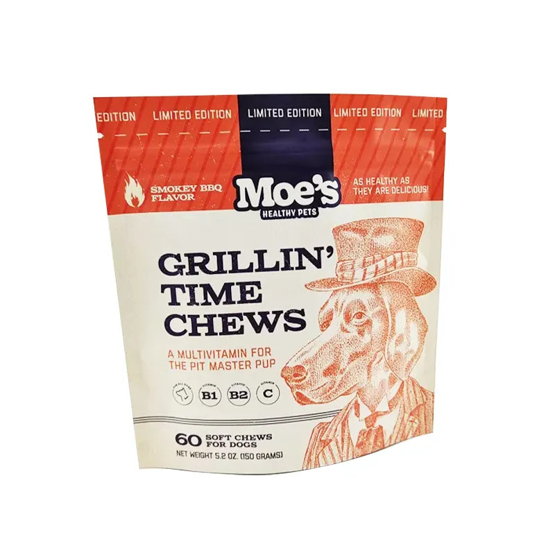 Animal Feed Sack with Tear Notch for Dog Treats Packing Bags