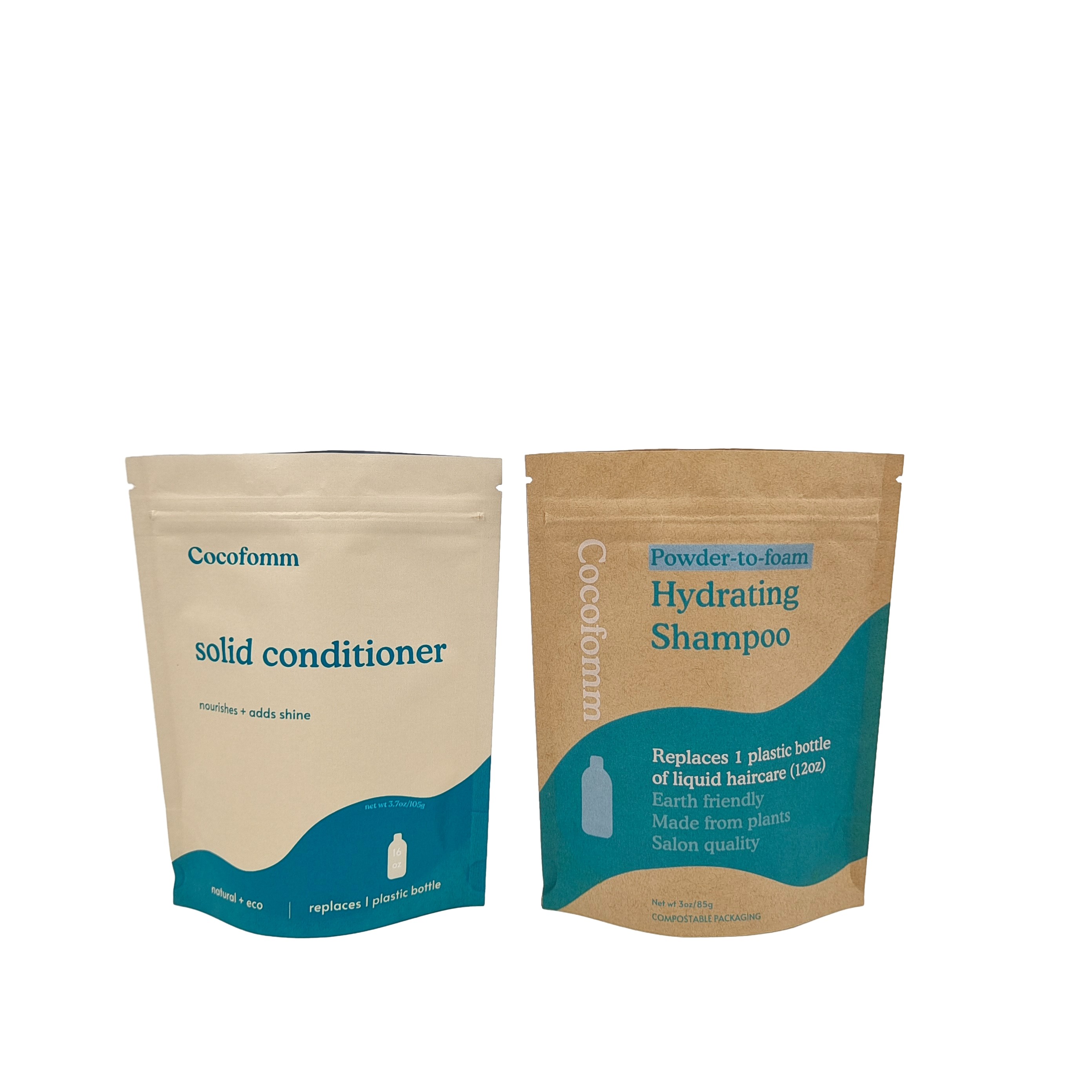 Biodegradable Doypack Recyclable Custom Stand Up Pouch With Zip Lock Kraft Paper Bags Edible Packaging Bags