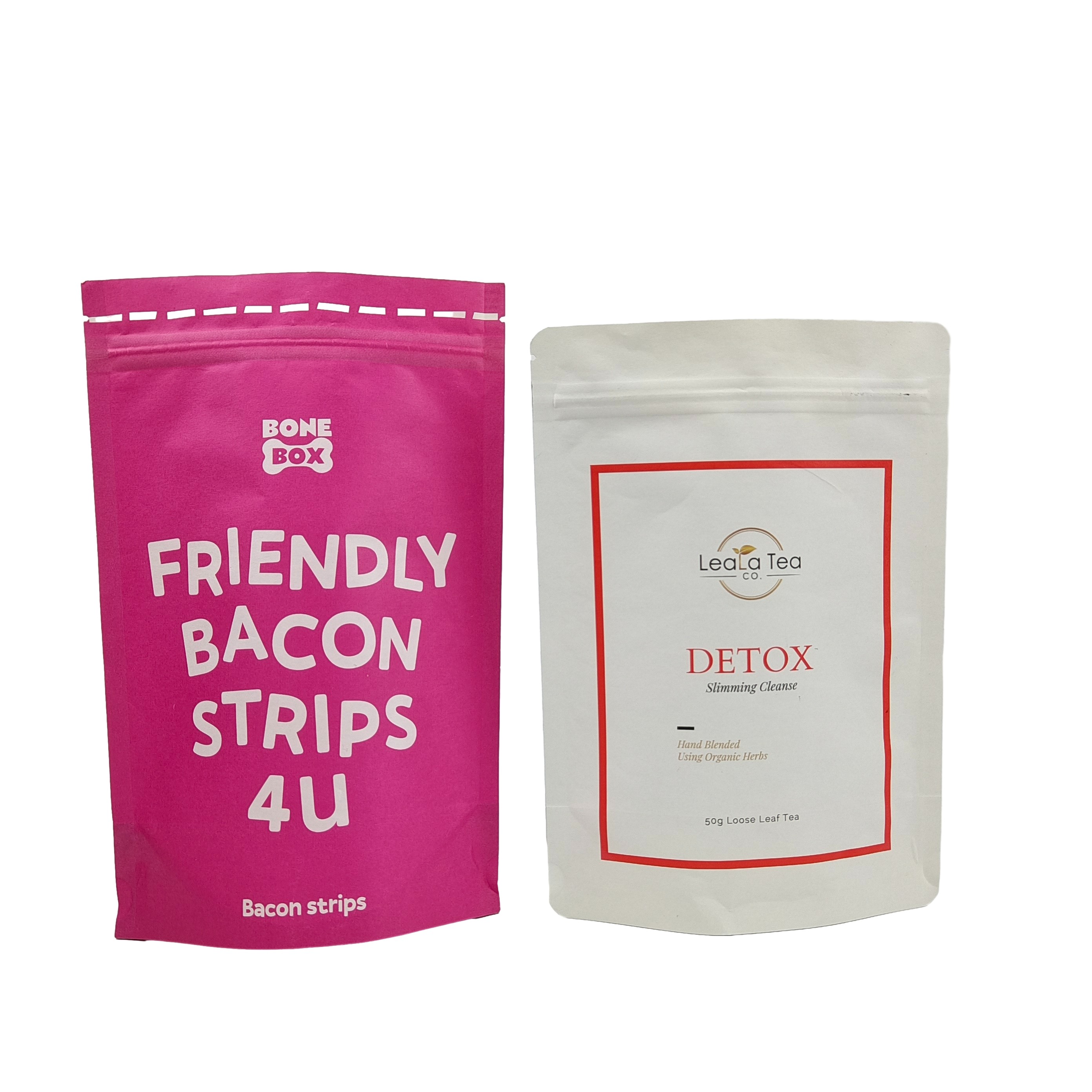 Reusable Biodegradable Custom Printed Logo Doypack Zip Lock Kraft Paper Stand Up Pouches For Food Plastic Packaging