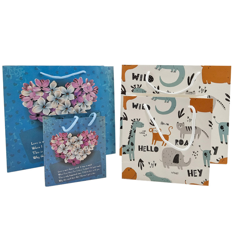 Customization Packaging Paper Kraft Bag High Quality Biodegradable Shopping Bag Cloth Pouch