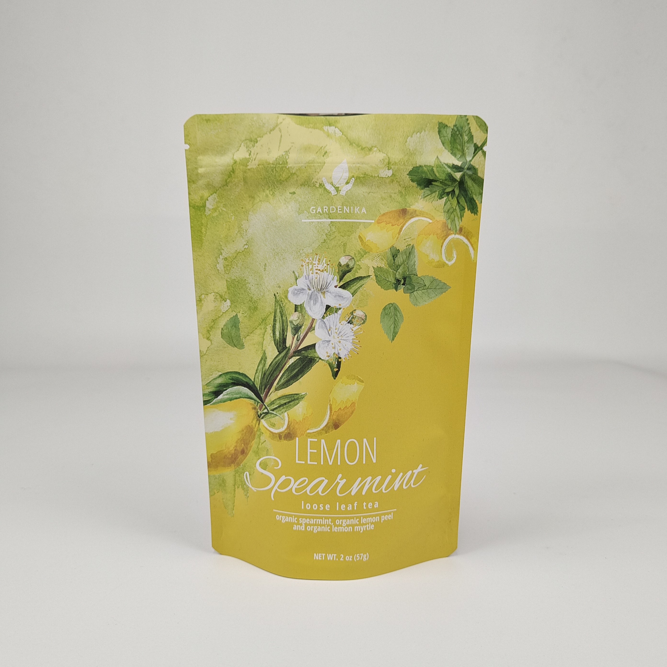 Custom Printed Matte Yellow Stand Up Pouch Aluminum Foil Mylar Bag Tea Food Packaging Plastic Bags With Ziplock