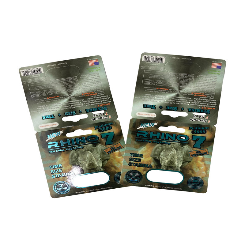 Gummy Bear Packaging Male Sex Enhancement Pills Blister Paper Card Packaging
