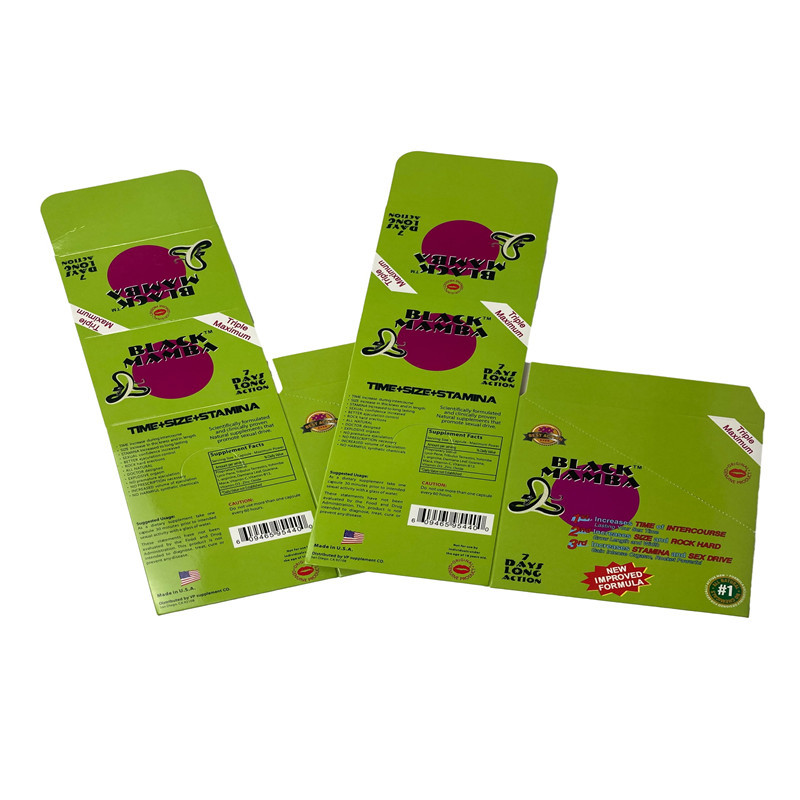 Black Mambar Sex Pills Packaging Black Panther Blister Card Packaging