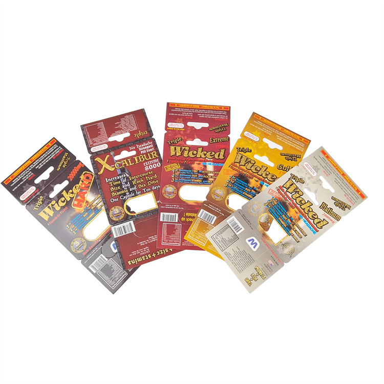 100% Biodegradable Custom White Cardboard Paper Box Best Selling Royal Honey Packaging Paper Box For Men Enhancement