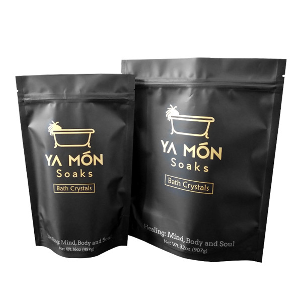 Silver Foil Sachets For Stand Up Body Scrub Bag With Zipper Stand Up Body Scrub Bag