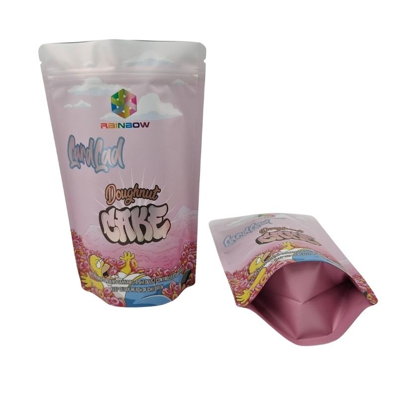 Custom Printed Flat Bottom Snack Pouhes and Tear-resistant for Chocolate Packing Bag