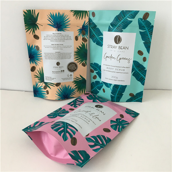 Gravature Printing Aluminum Foil Bagging for Coffee Body Scrub Packaging Bags