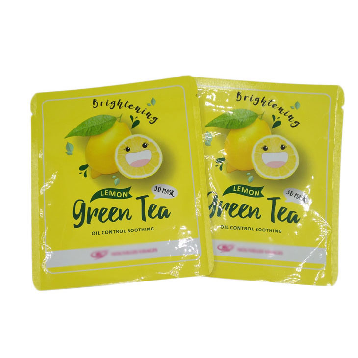 Heat Seal Small Size Three Side Seal Pouches Flat Sample Packets For Face Mask