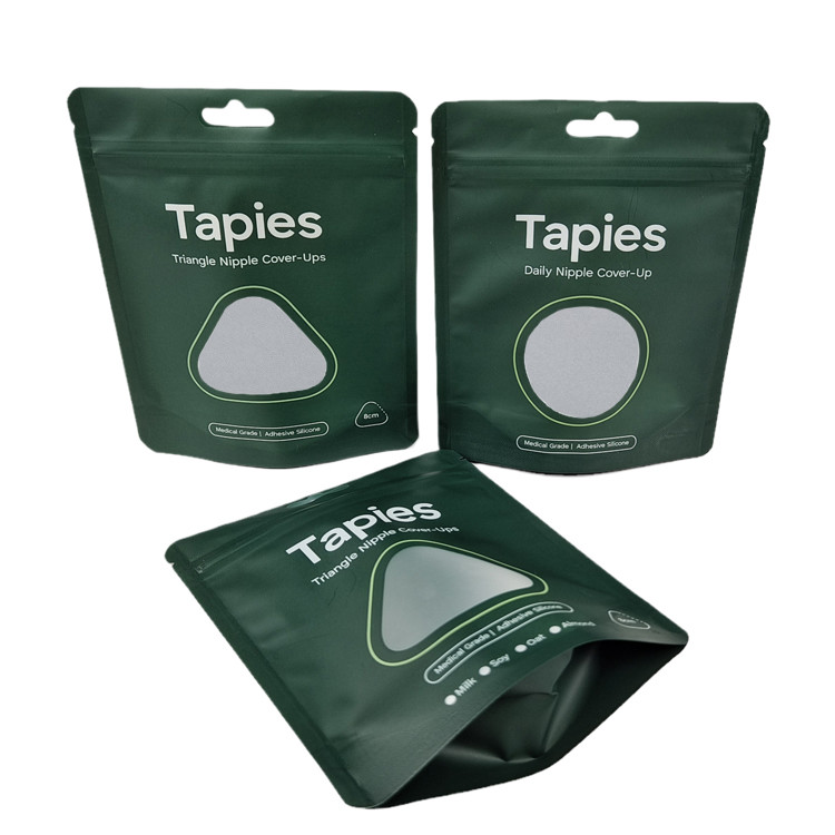 Factory Supplied Reusable Sealed Mylar Nipple Patch Packaging Pouch Custom Print Smell Proof Bags with Logo