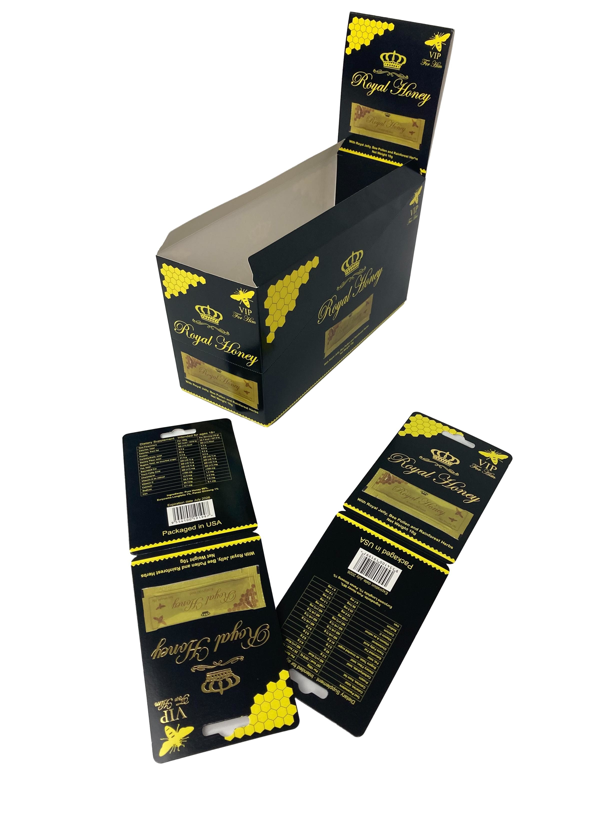 Low MOQ Enhancement Pill Capsule Tablet Packaging Card with Blister Rhino 1700K  Display Pill Paper Box