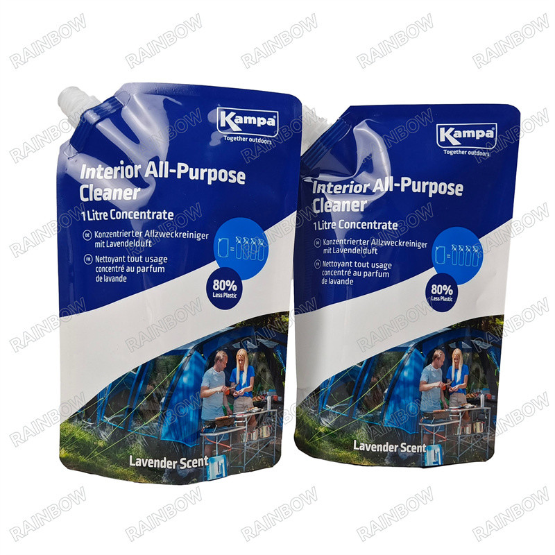 Food,Beverage,Juice with Zipper& Side Spout Pouch Food Grade Stand Up Spout Pouch for Baby