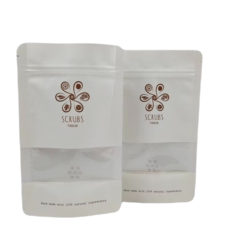 Clear Window Plastic Zipper Bags Standup Pouch Foil Laminated Digital Printing