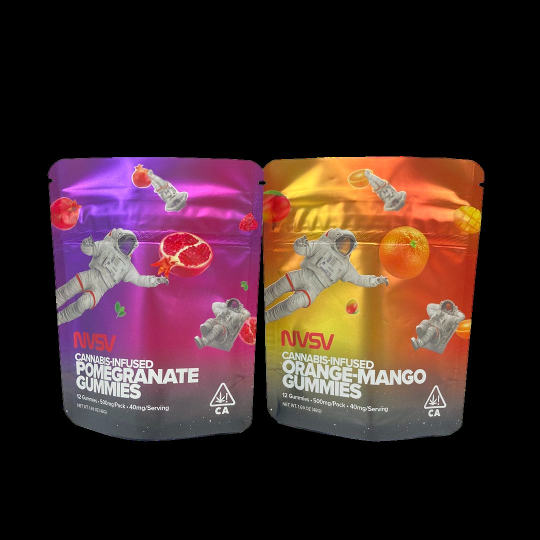 3.5 Gram Plastic Pouches Packaging Custom Label Printed CBD Cookies Resealable k