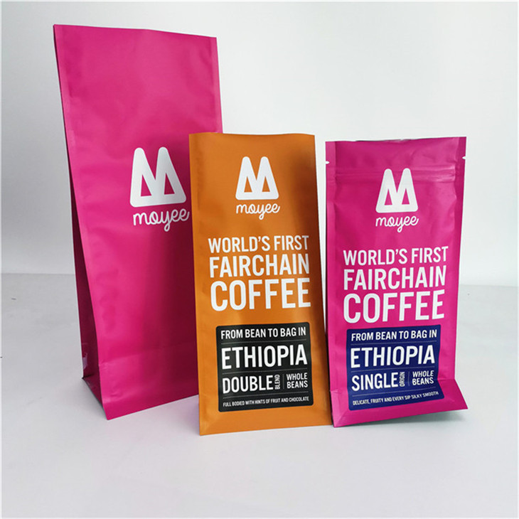 Custom Food Grade Smell Proof Aluminium Gusset Packaging Bags for Coffee Bean for 250G 500G 1KG