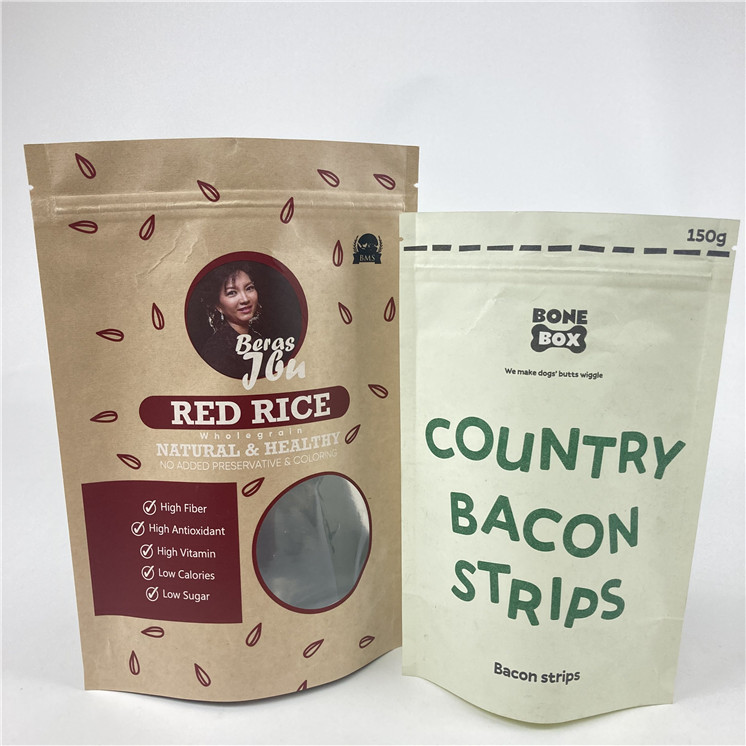 Quality Assurance Stand Up Aluminum Foil Bag With Zipper Food Snack Packaging Bag