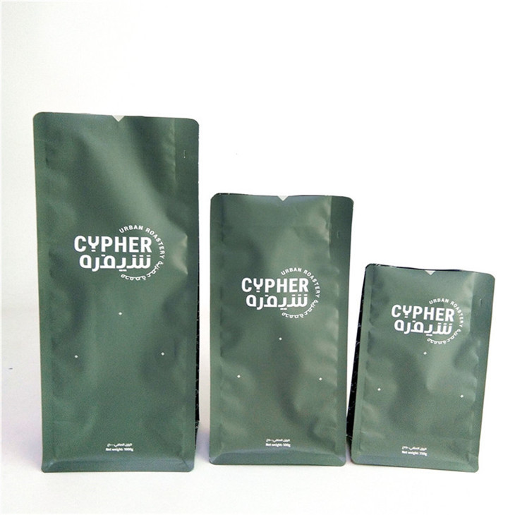 Wholesale Customized Logo Digital Printing Plastic PET Aluminium Packaging Bags for Coffee Bean for 250G 500G 1KG