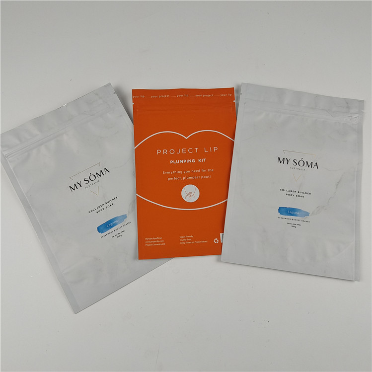 Factory Wholesale Food Packaging Material Packaging Matt Aluminum Foil Stand Up Pouch Ziplock Doypack Bag