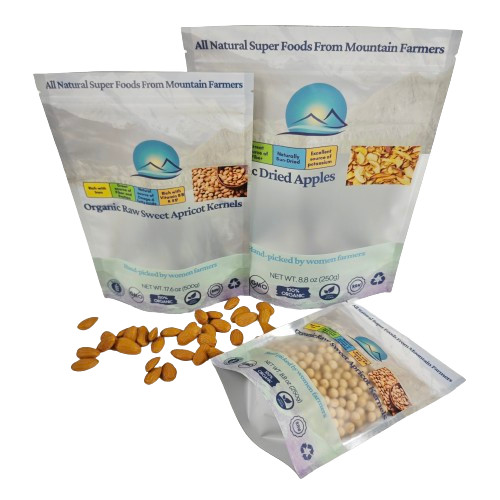 Wholesale Custom Resealable Plastic Bags Tea Packaging Stand Up Pouch Zip Lock Bag