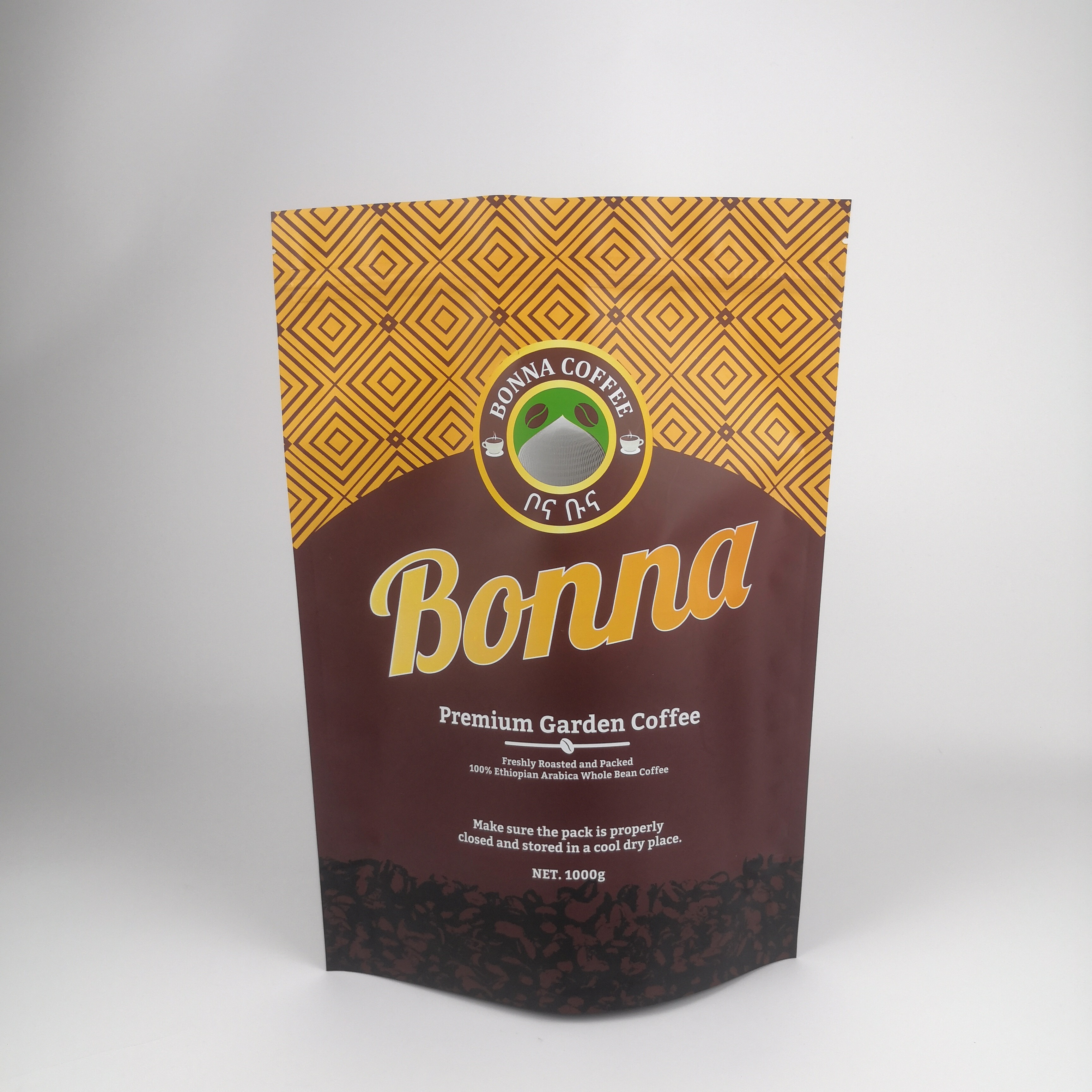 Custom Resealable Smell Proof Kraft Paper Packaging Bags For Powder Gummie Candy With Logo