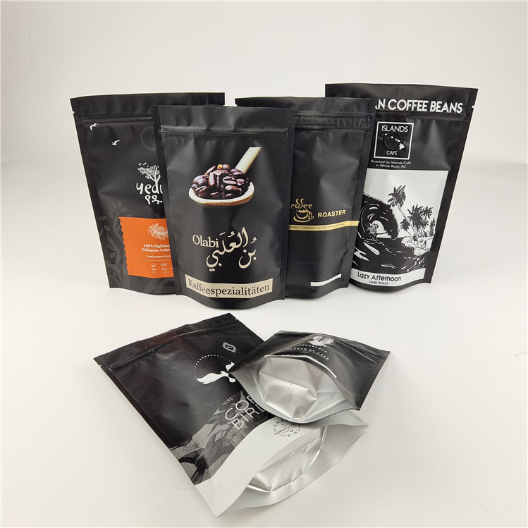 Laminated Aluminum Foil Ziplock Stand Up Pouch Digital Printing Customized Size / Colors