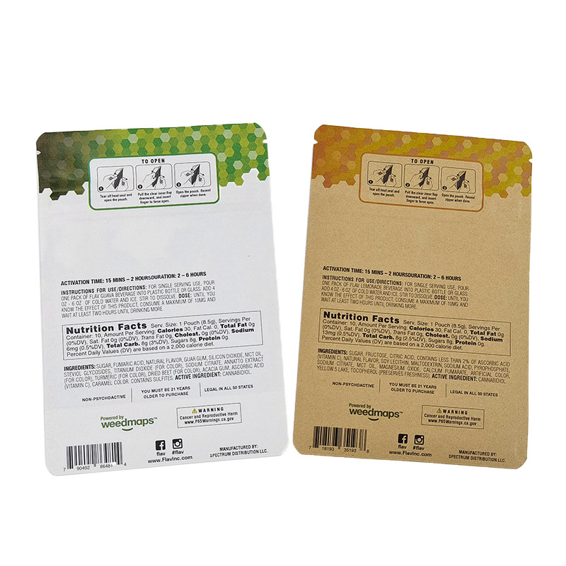 Side Customized and Customized Side Customized Paper Bags for Food Packaging