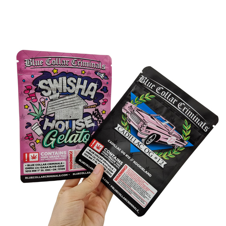 Custom Laminated Film Herbal Incense Packaging for Customization Needs