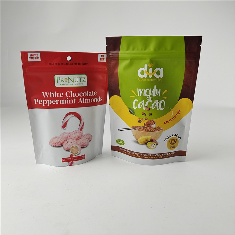 High Quality Custom Digital Printing PE Reusable Zipper Pouch Plastic Stand Up Mylar Bags