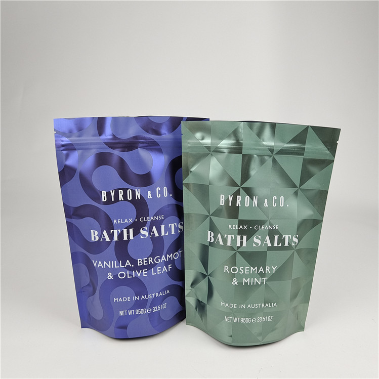 Stand Up Pouch With Zipper Smell Proof Moisture Proof Body Scrub Packaging Bag