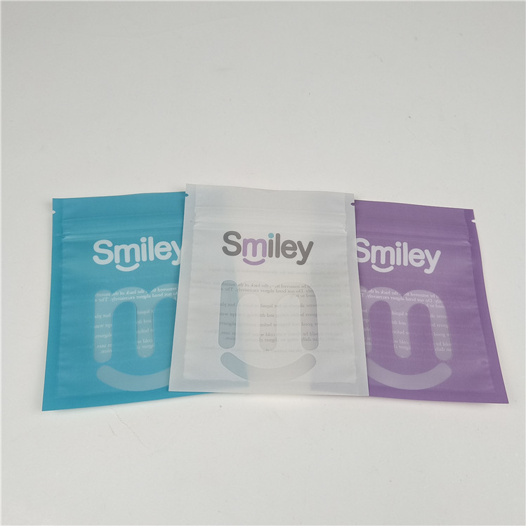 Clear Teeth Aligners Mylar Three Side Sealed Plastic Pouches Packaging Leak Proof and Moisture Proof
