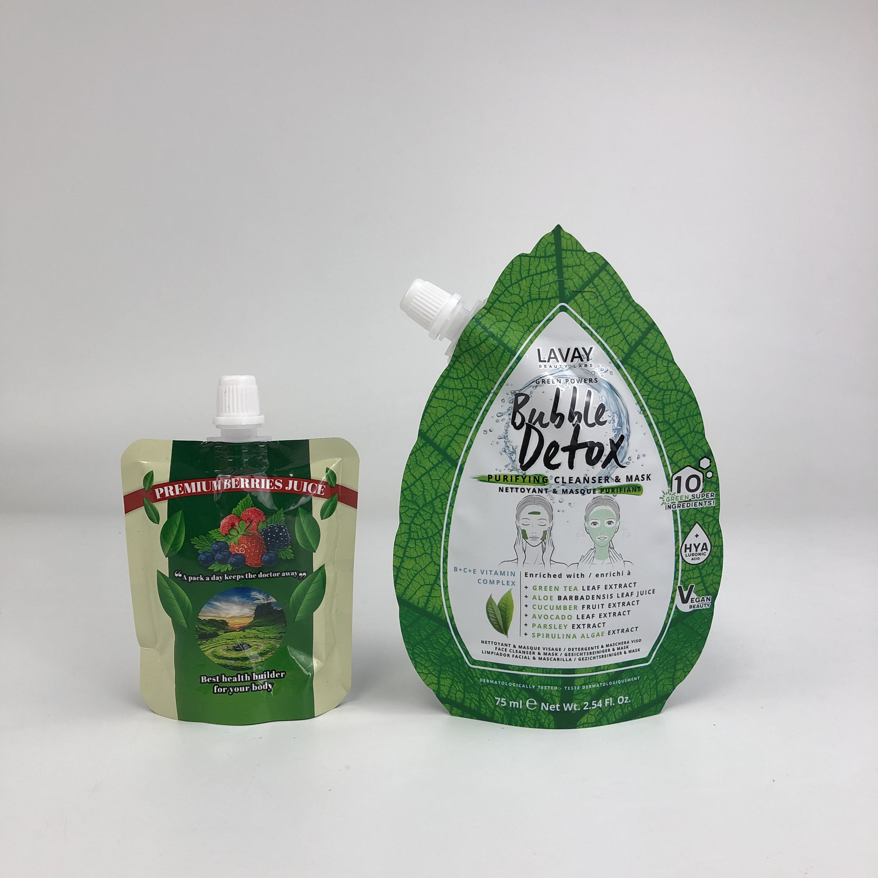 Top Quality Custom Logo Printed New Design Reusable Spout Pouches Food Drink Juice Milk Container Sealable Bags