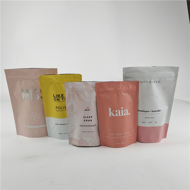 Quality Assurance Storage Resealable Moisture Proof Eco-Friendly and Safe Material Bath Salt Packaging Pouch
