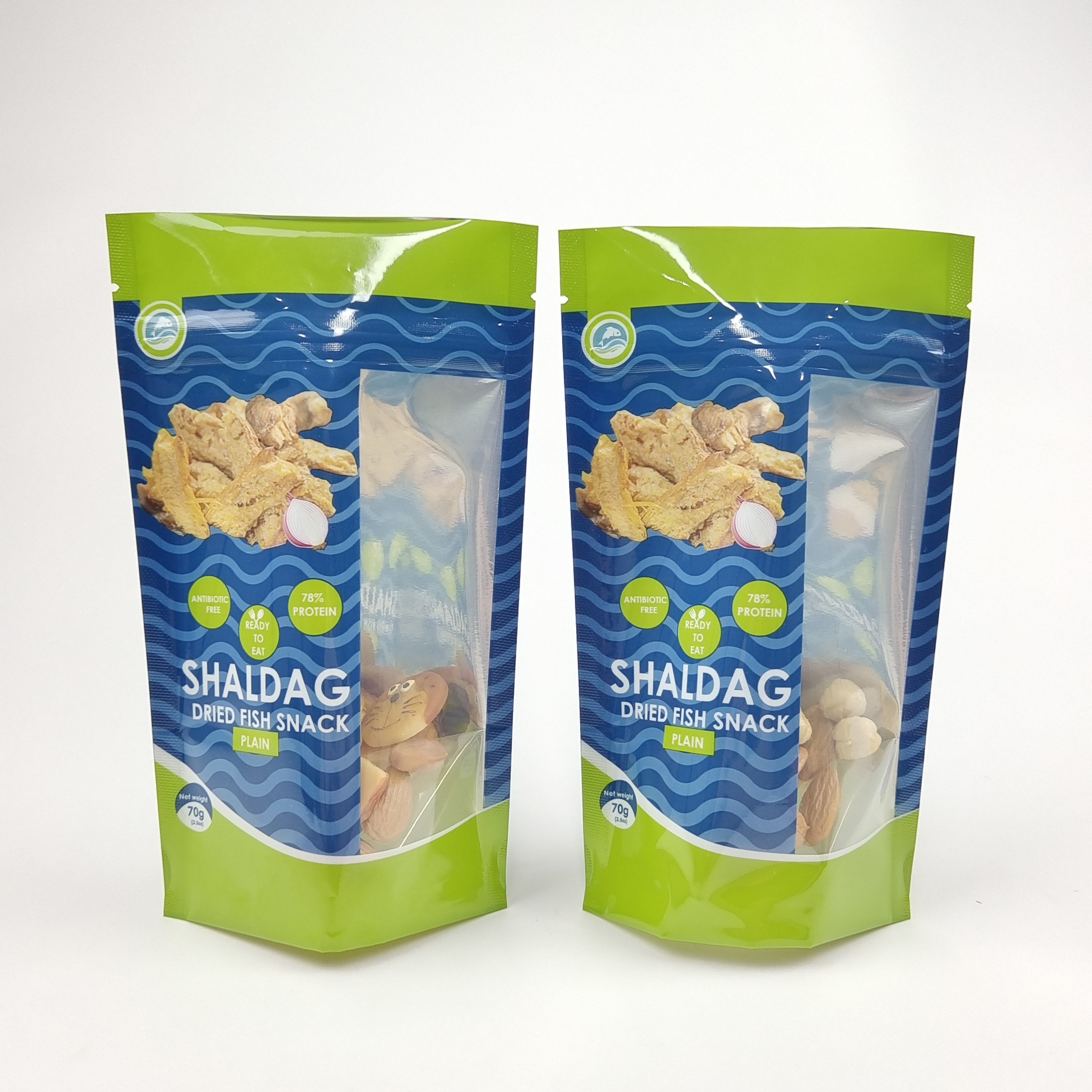 Digital Printed Eco Friendly Snack Bag Packaging with Zipper Resealable Plastic Food Seal Packaging