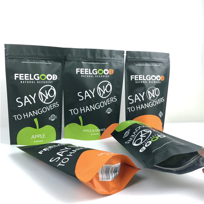 Custom Logo Printed Stand Up Zipper Pouch Smell Proof Waterproof Plastic Packaging Bags