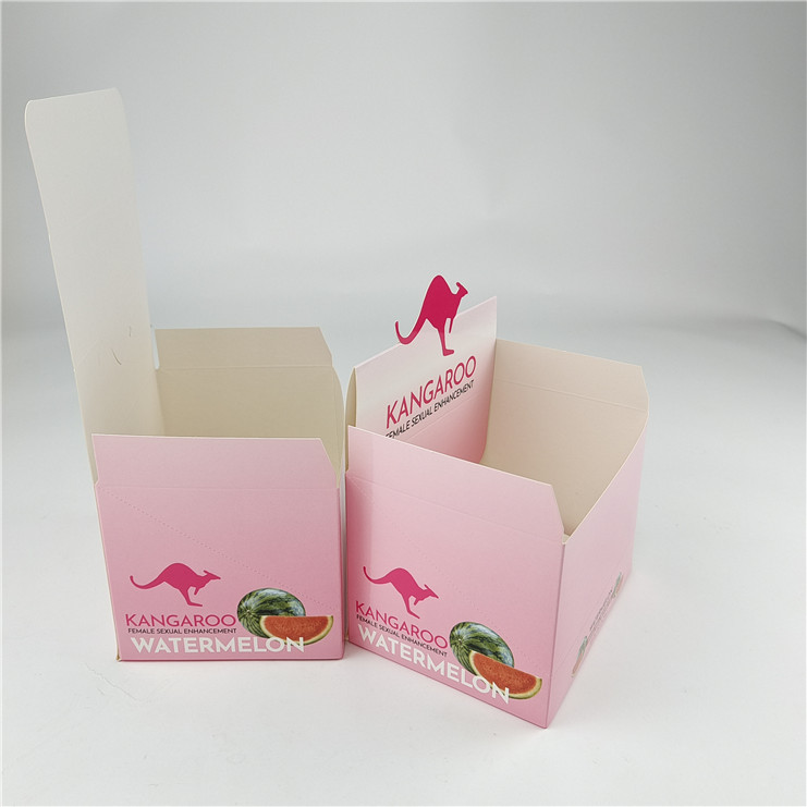 Custom Digital Printing Corrugated Counter Display Retail Cardboard Counter Display Boxes