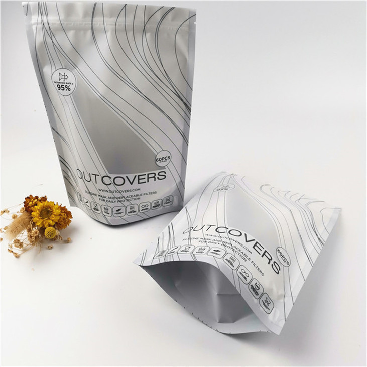 Food Packaging Stand Up Zipper Pouch Heat Seal Food Grade Plastic Packaging Bags