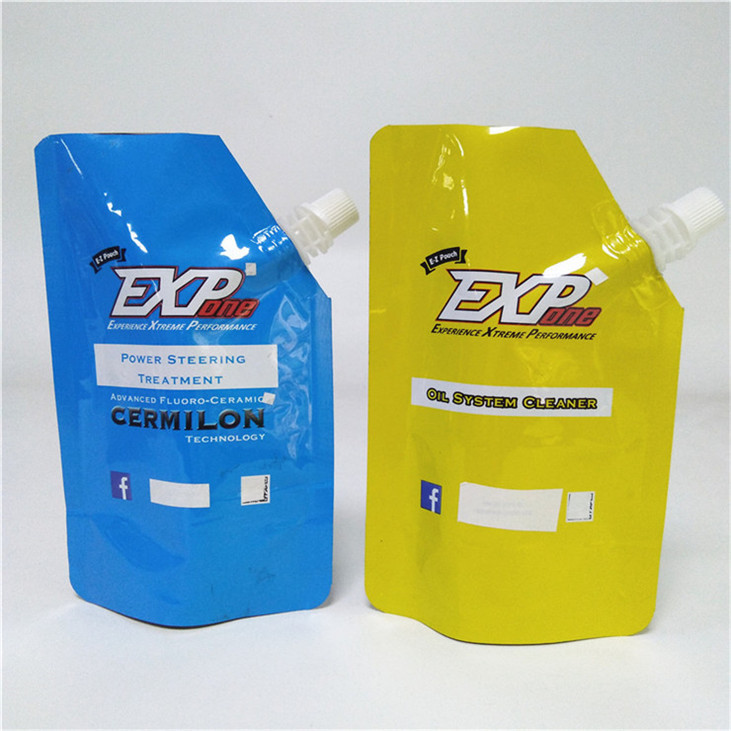 Recyclable Beverage Drinking  Spout Packaging Bags Plastic Liquid Pouch