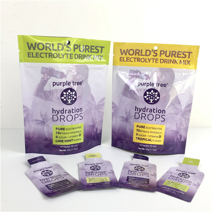 Hot Custom Logo Glossy Finish Customized Size and Design Needs Aluminum Foil Mylar Doypack