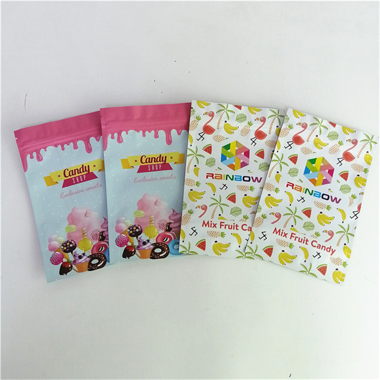Hot Selling Custom Digital Printing Smell Proof  Aluminum Foil Mylar Resealable Stand Up Pouches With Window