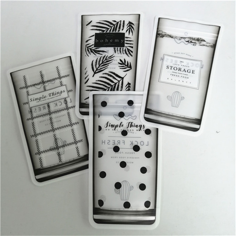 Customized Size and Design Needs Stand Up Pouch With Zipper Matt Finish Aluminum Foil Mylar Doypack